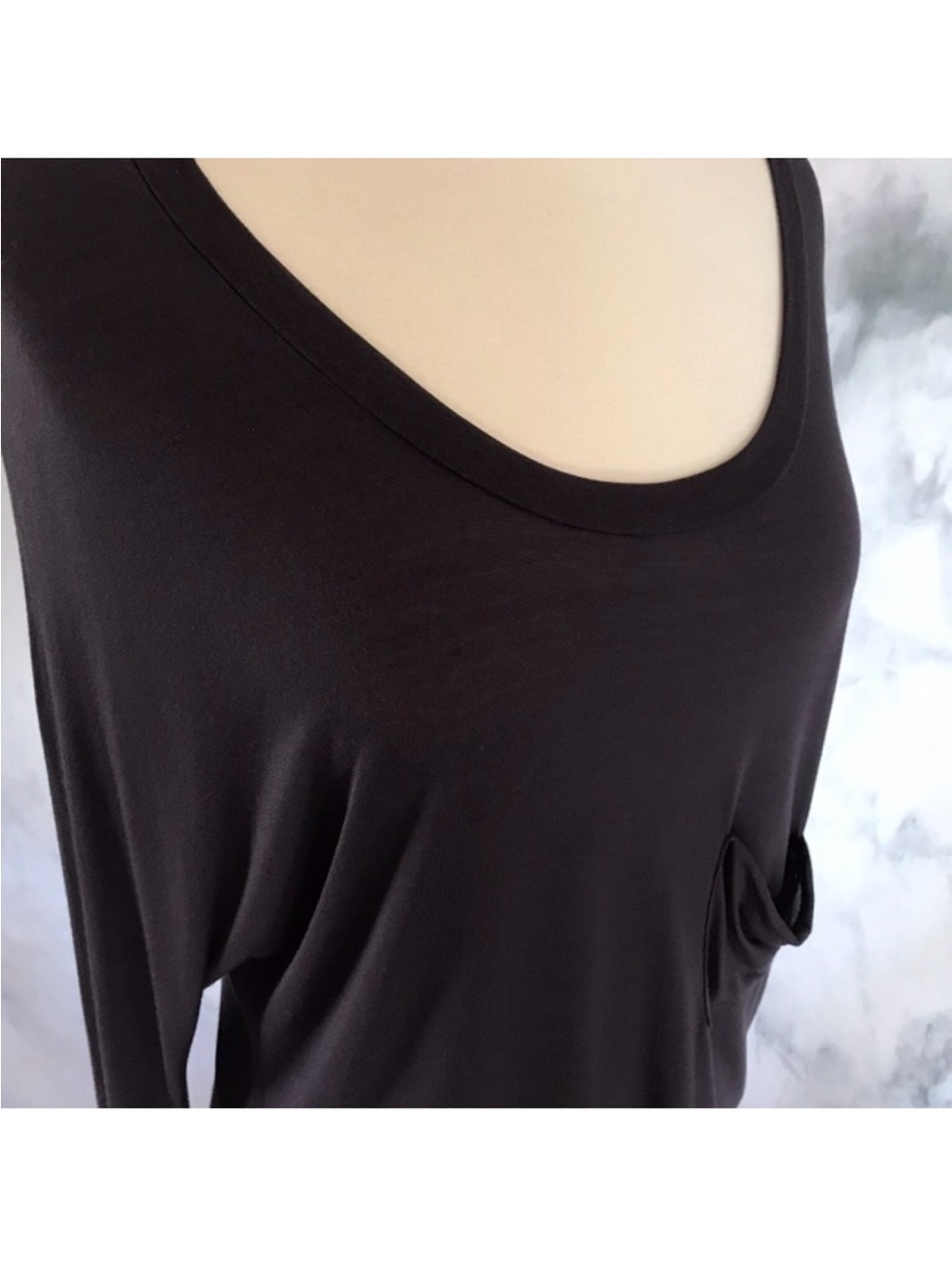 Blue Life Long Sleeve Pocket Jersey Dolman Tee - Picture 2 of 8